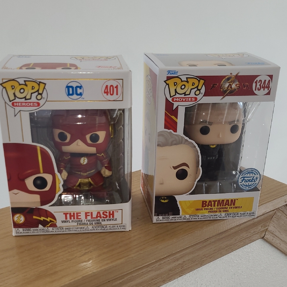 Funko Pop Heroes: The Flash and Batman Set